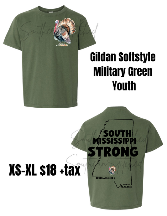 South MS Strong Gildan Youth S-XL Turkey