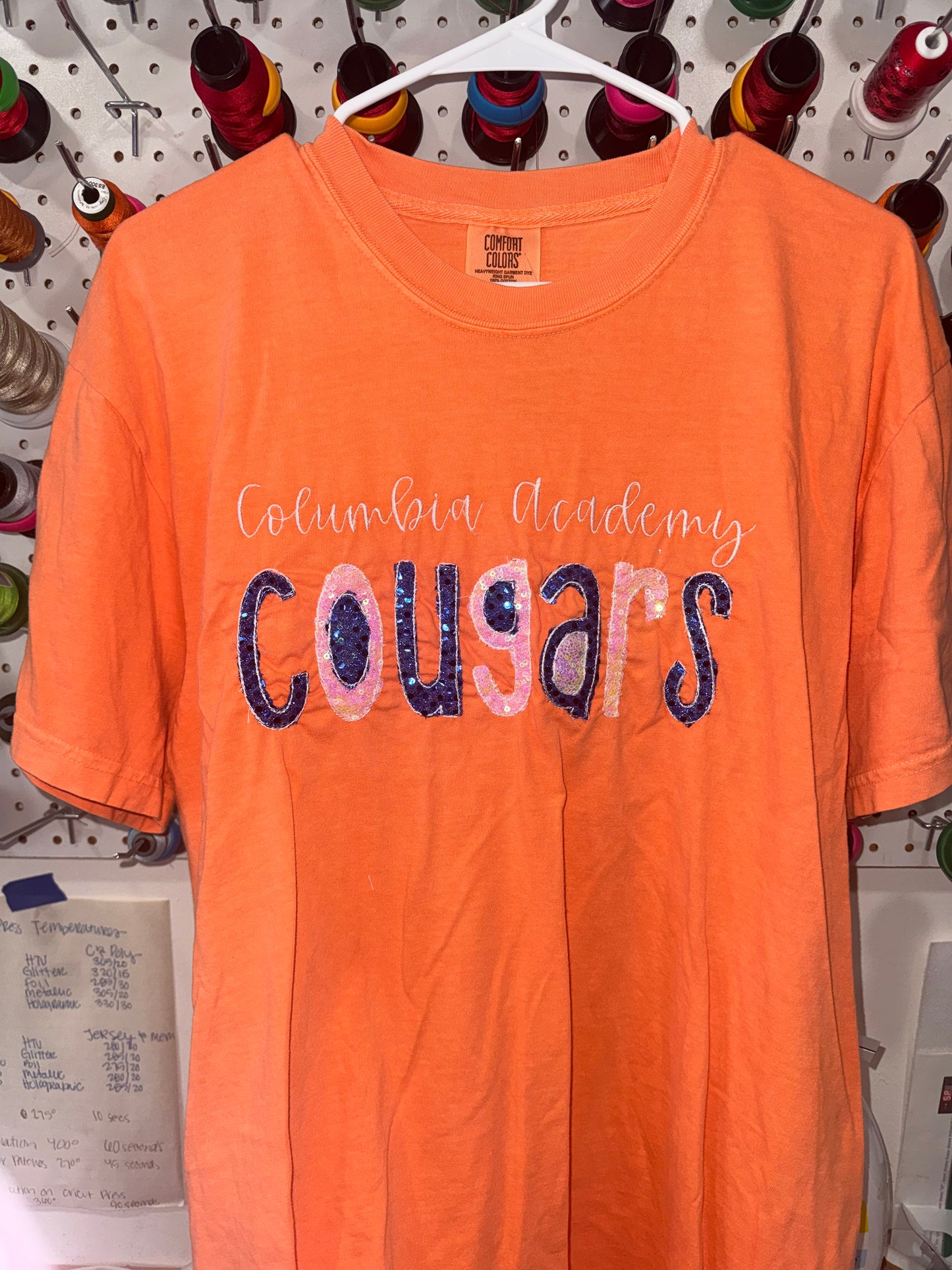 Ca Cougars Glitter Appliqué