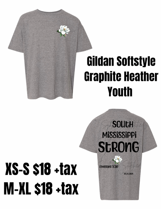 South MS Strong Gildan Youth XS-XL Magnolia