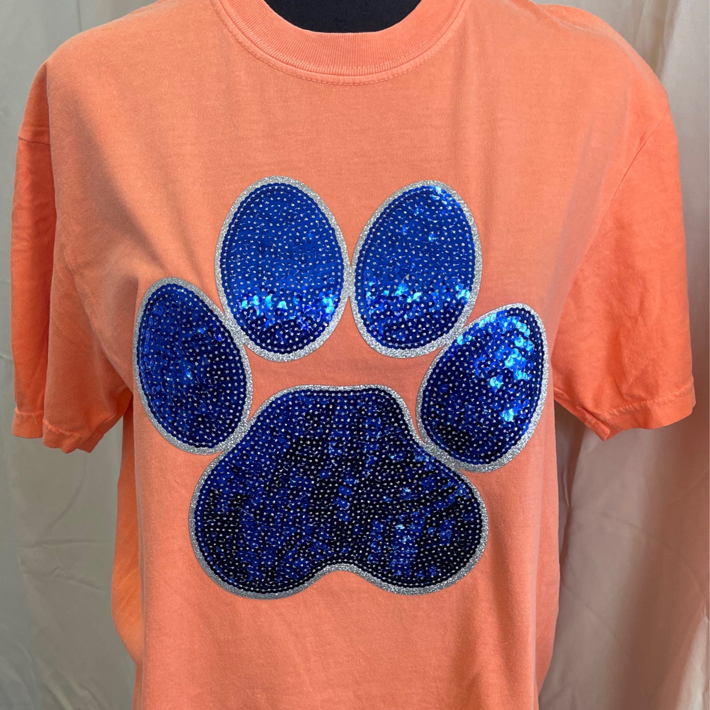 Blue Paw Print Patch T-shirt